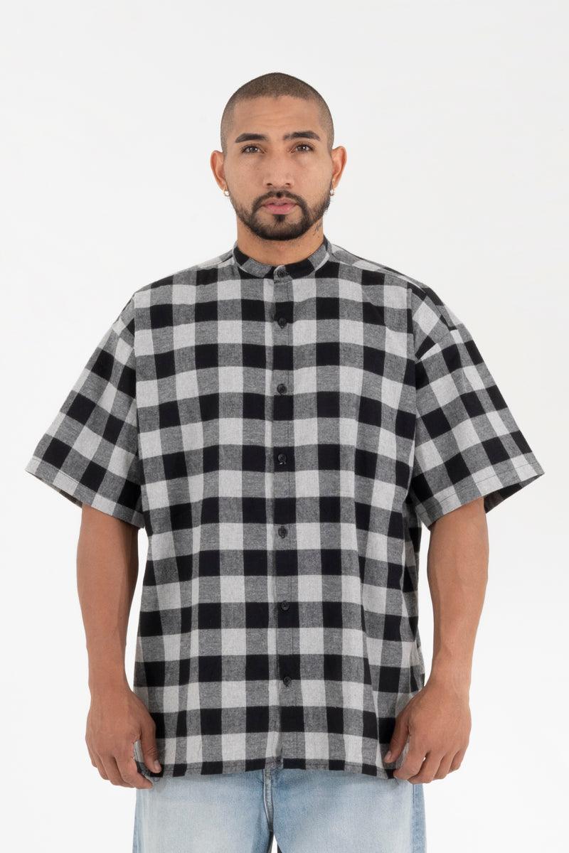 Camisa oversize cuadros sale