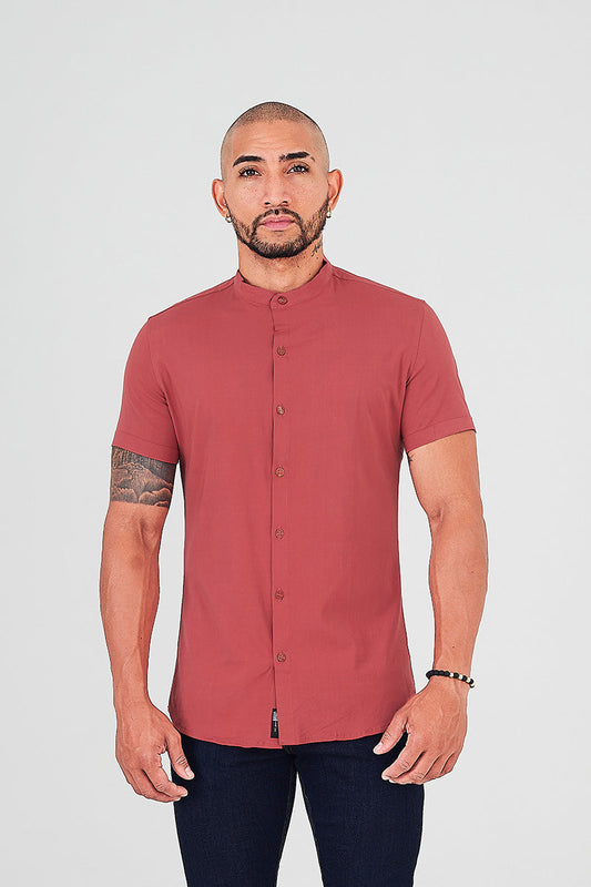 Camisa cuello neru palo rosa