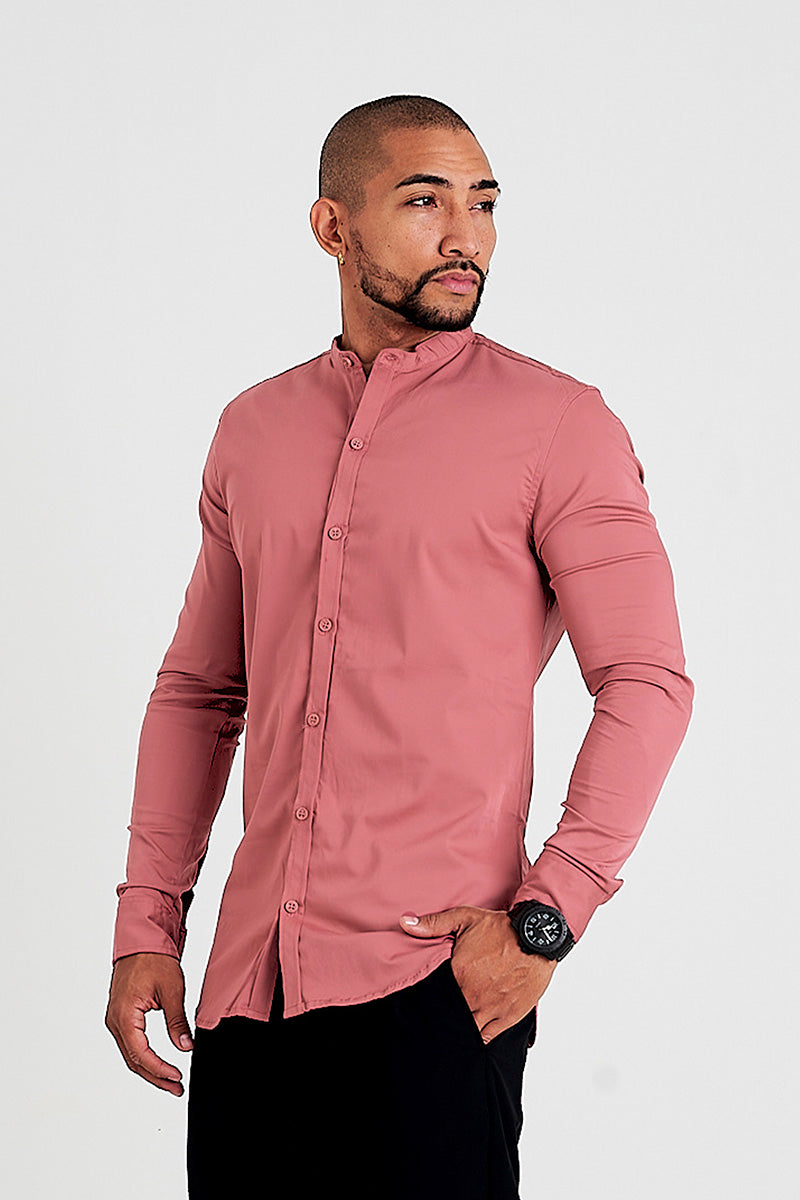 Camisa de hombre store rosa palo