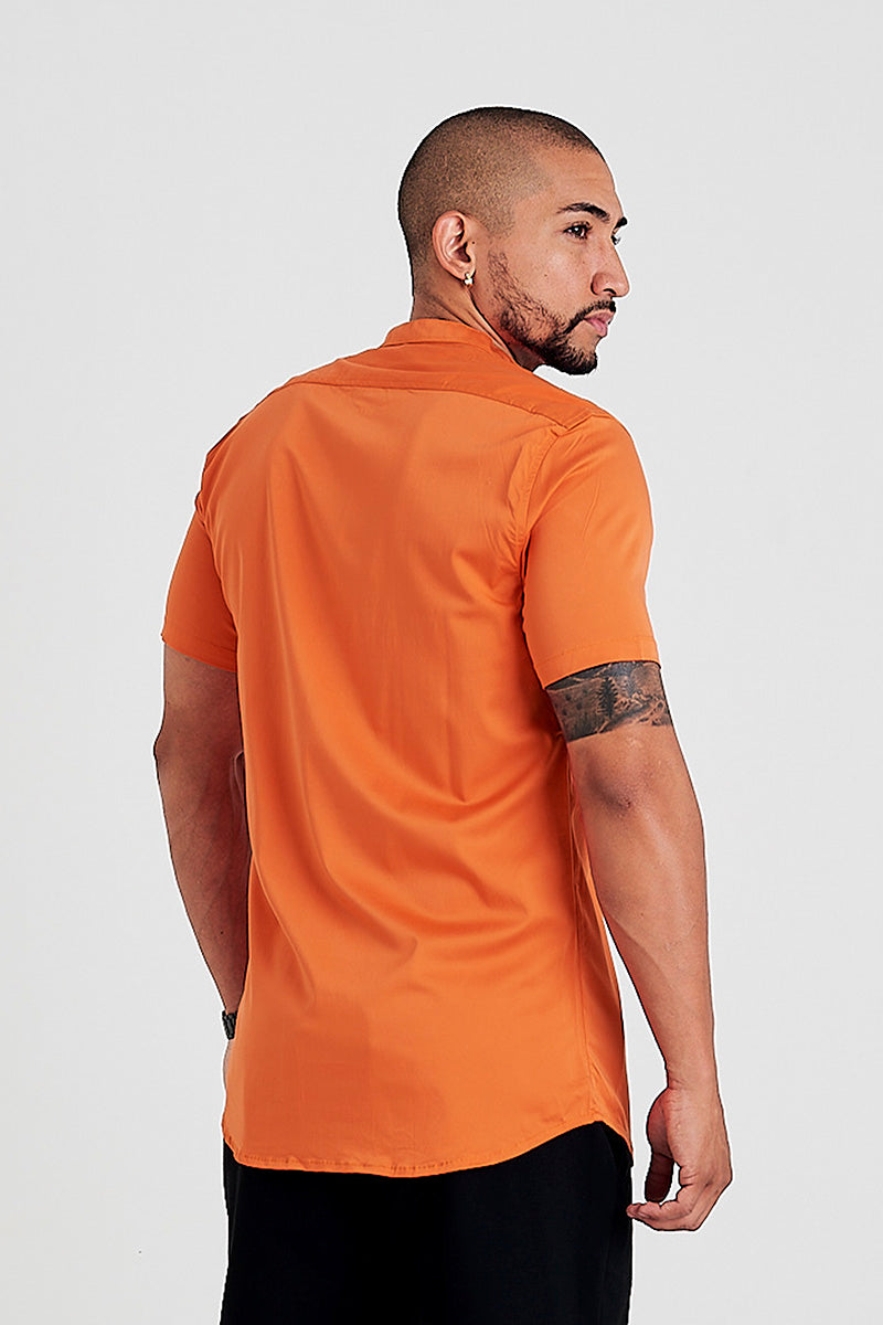 Camisa básica naranja