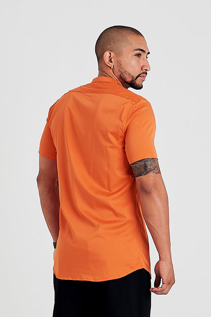 Camisa básica naranja