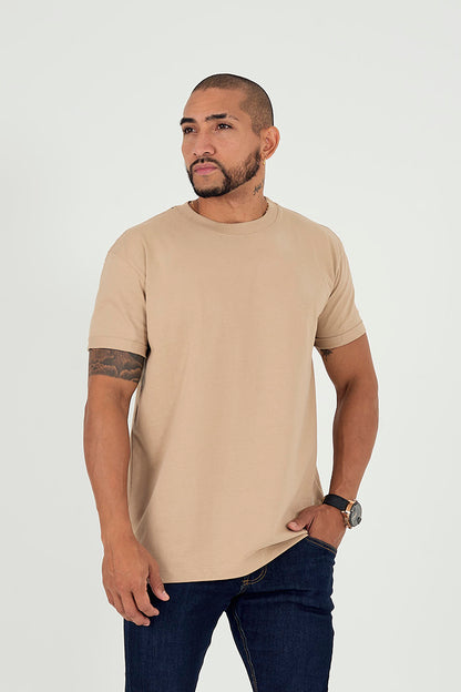 Camiseta regular básica cmt khaki