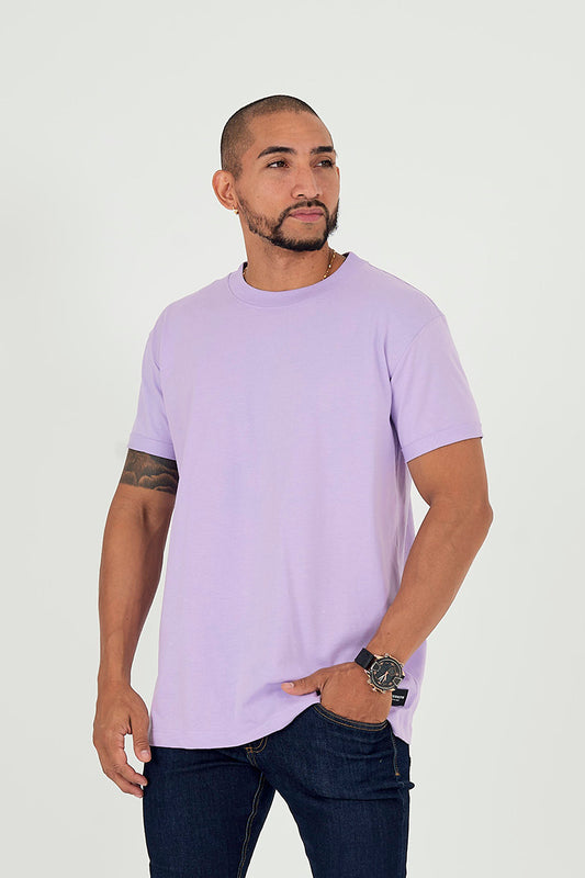 Camiseta regular basica cmt lila