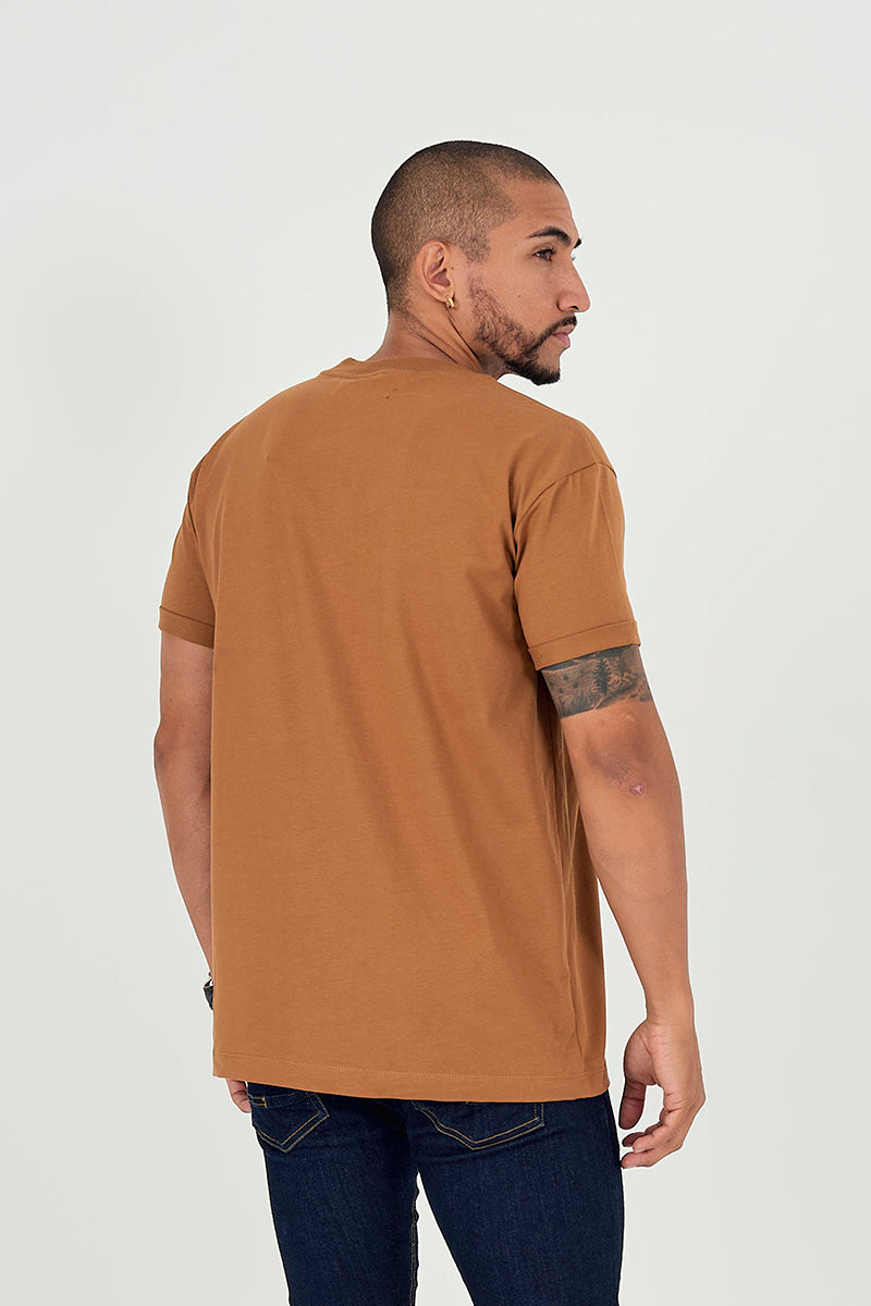 Camiseta basica cm marron