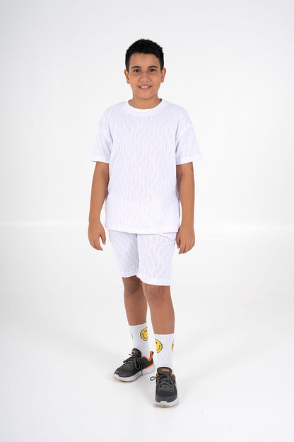 Conjunto kids burda blanco