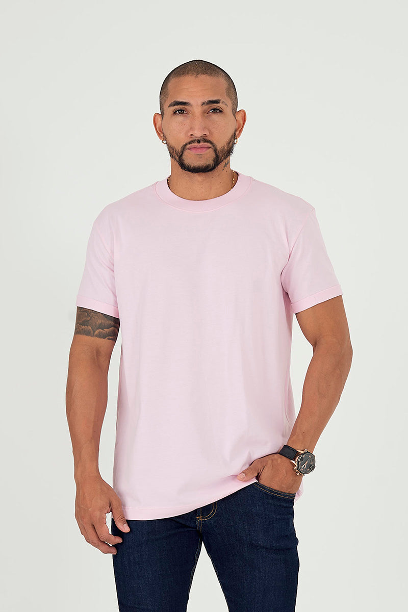 Camiseta regular basica cmt rosa