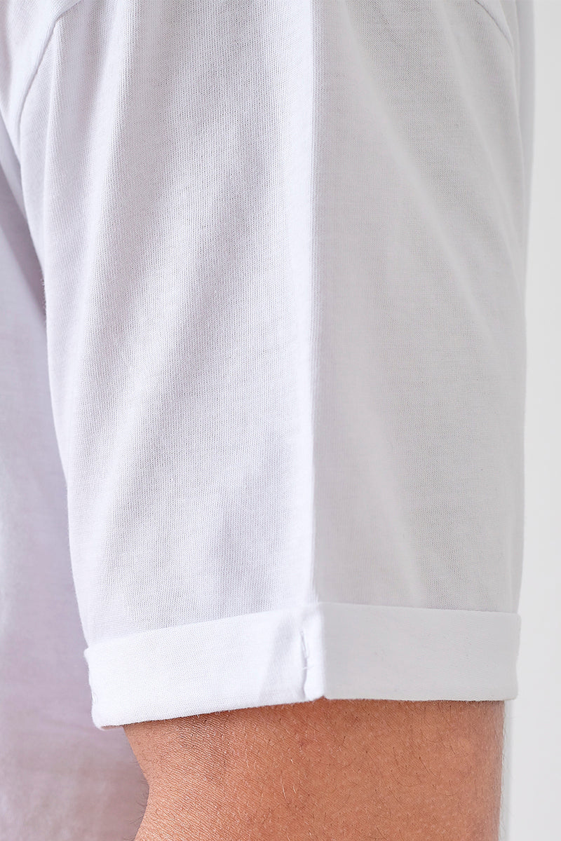 Camiseta regular básica cmt blanco